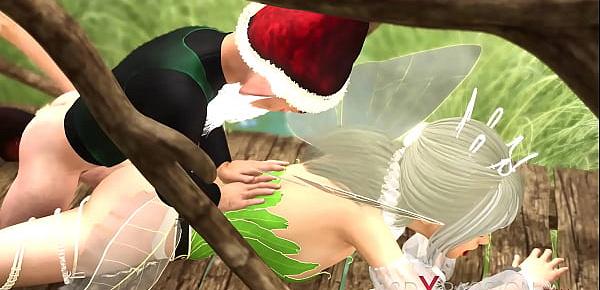  Hot sex! Horny beautiful fairy and gnome in the village